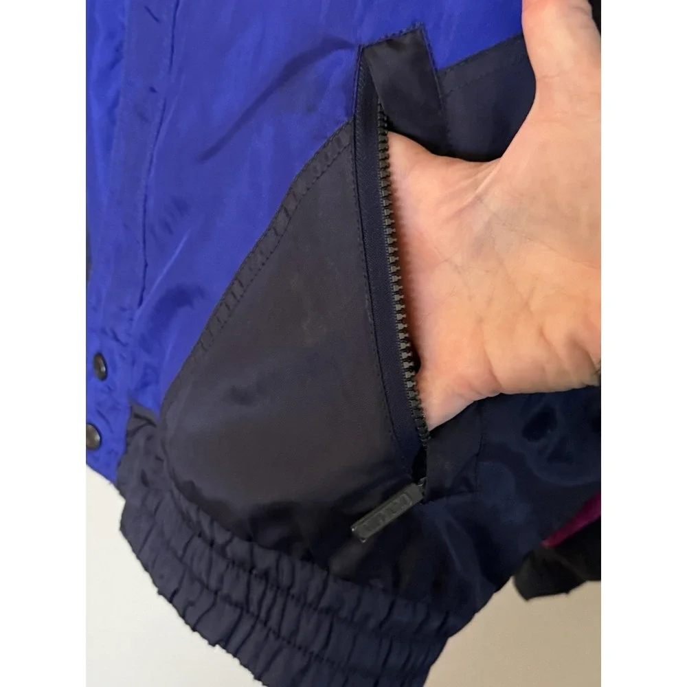 Nevica FS12.9 Mens‎ 40 Ski Jacket RECCO Survival Nylon Color-block Retro Whistle